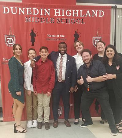 Families of incoming 6th-grade students in North Pinellas County experienced Discovery Night at Dunedin Highland Middle School Center for Gifted Studies on Dec. 7, 2023. Families heard from school administration, visited classrooms, met future teachers, and learned how our rich elective choices will